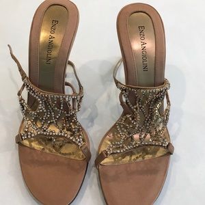 Enzo Angiolini Gold Sandals Sz 7.5